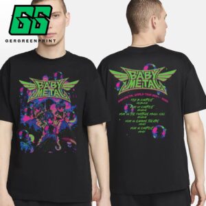 Babymetal World Tour 2024-2025 Australia Merchandise Mirror Ball Tee Two Sides Unisex T-Shirt