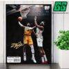 Lebron Jame Rise Up The Hammer Give Mark Williams Poster Dunk On Match Lakers Vs Hornets Home Decor Poster Canvas