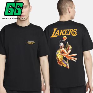 Los Angeles Lakers x One Piece Game Night Collab Tee Two Sides Unisex T Shirt